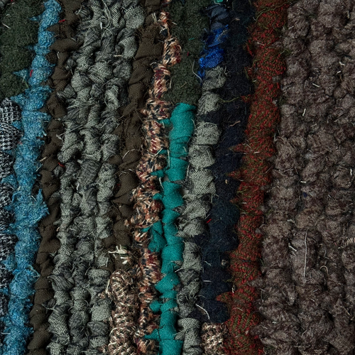 Olly Crocheted Vintage Wool Suit Rug #7
