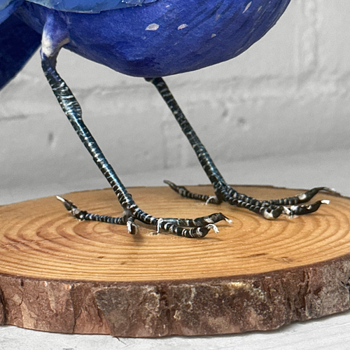 Papier-Mâché Whistling Thrush Bird #46