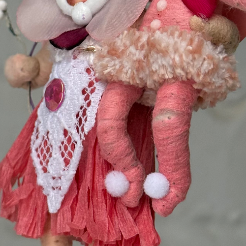 Spun Cotton Valentine's Day Flower Mom and Child #7