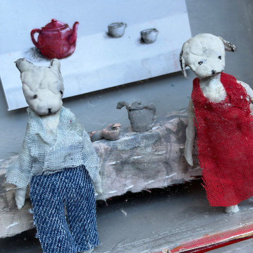 "Red Tea Pot" Assemblage