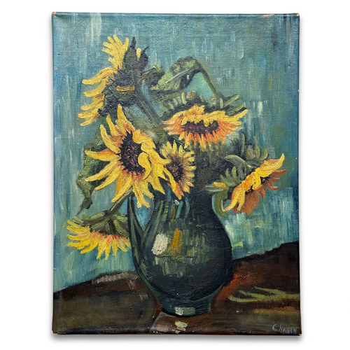 Mid 20th-century Dutch Floral Still Life Painting