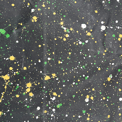 5' x 8' Black Point Mercantile Splatter Painted Canvas Mat #24
