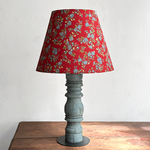 Custom Décors Barbares Lampshade in Serafane Red