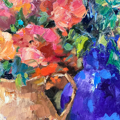 Mid 20th-century Dutch Floral Still Life Painting