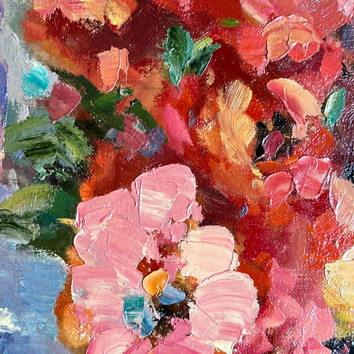 Mid 20th-century Dutch Floral Still Life Painting