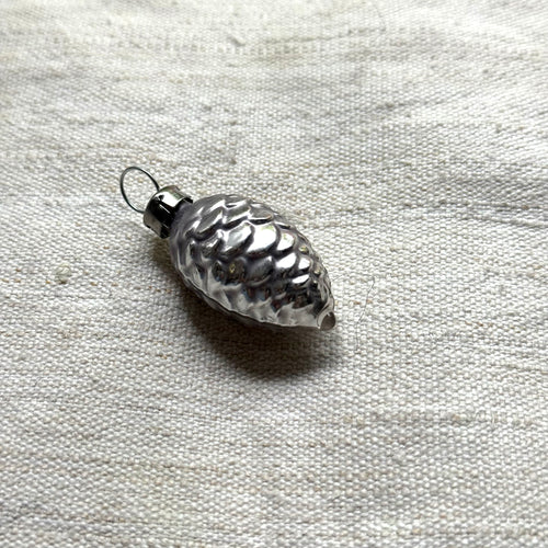Nostalgic Mini Silver Pine Cone Ornament
