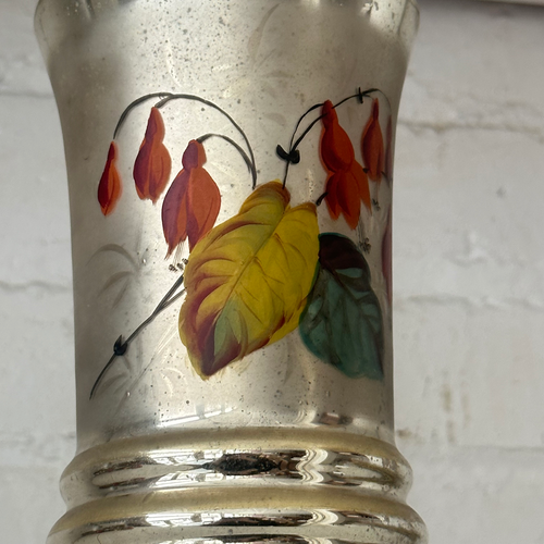 19th-century Mercury Glass Candle Holder (M-08)
