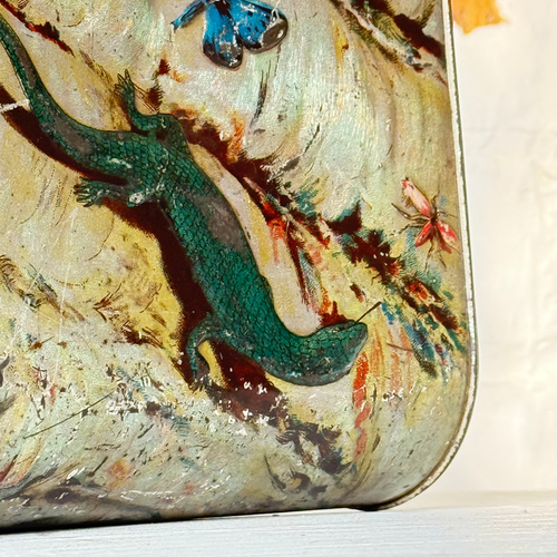 Rare 19th-century English Biscuit Tin Box