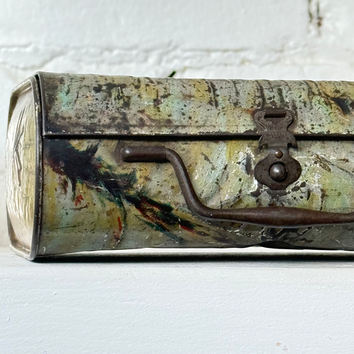 Rare 19th-century English Biscuit Tin Box