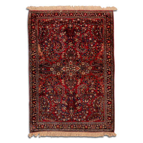 4’ 3” x 6’ 5” Vintage Sarouk Rug