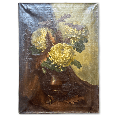 Mid 20th-century Dutch Floral Still Life Painting