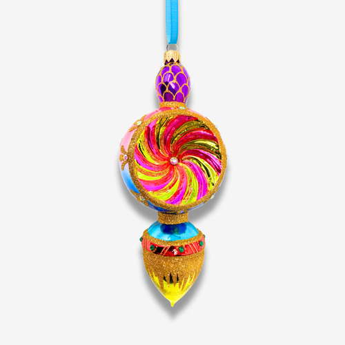 Gilded Fortune Polish Glass Ornament