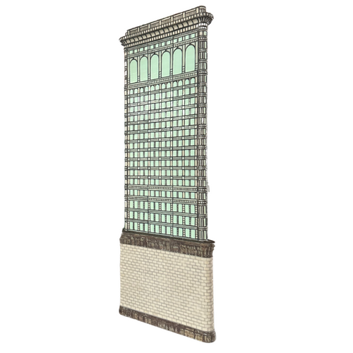 Glass Flatiron Building Light Sculpture by Adam Kurtzman