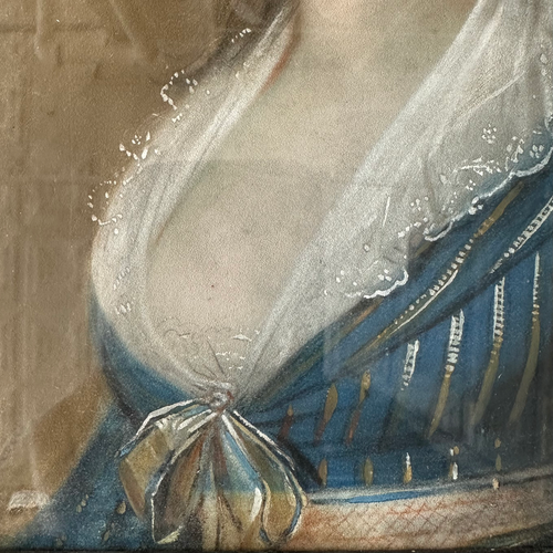 18th-century English Pastel Portrait of a Lady