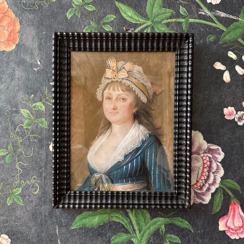 18th-century English Pastel Portrait of a Lady