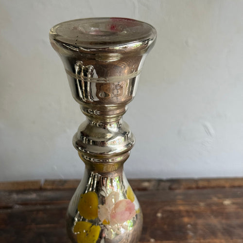 19th-century Mercury Glass Candle Holder (#10-9)