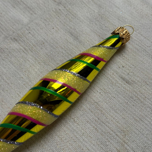 Colorful Twisted Icicle Ornament