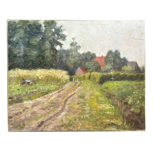 Evert Rabbers Early 20th-century Landscape Painting (ER2408)