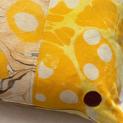 Hand Marbled One-of-a-Kind Pillow (SW727)