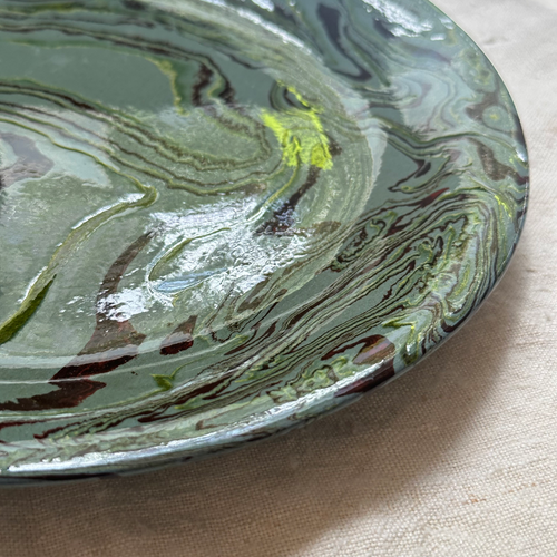 Marbled Dinner Plate Fontainebleau (FB #709)