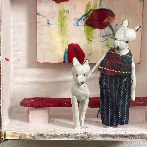 "Rose and Her Pup" Assemblage