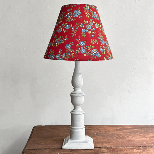 Custom Décors Barbares Lampshade in Serafane Red