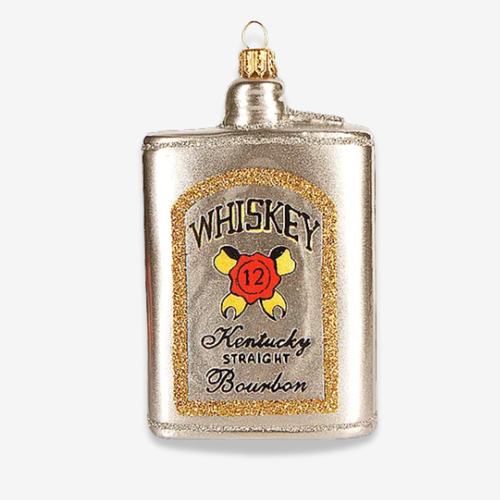 Bourbon Flask Ornament