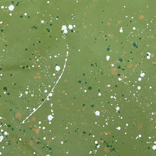 5' 7.5" x 9' Black Point Mercantile Splatter Painted Canvas Mat #25