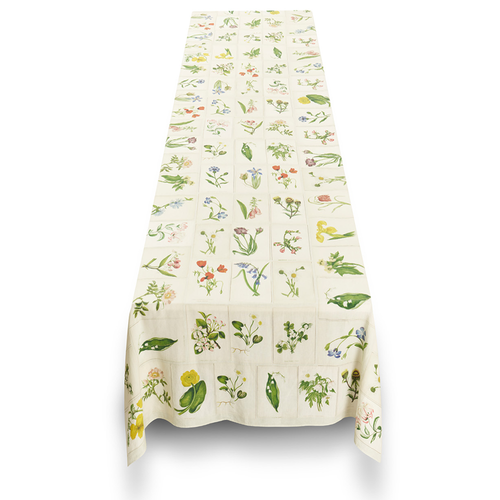 Summerill & Bishop x John Derian "Botanical Tiles" Tablecloth