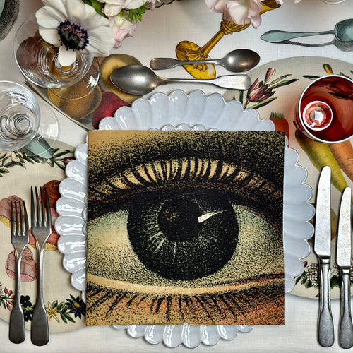 Summerill & Bishop x John Derian "Eye" Linen Napkin Set of 6