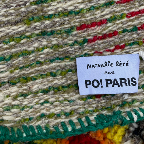 PO! Paris Nathalie Lete Woven & Knotted "Animal Rug Minnie" Cat Rug/Tapestry