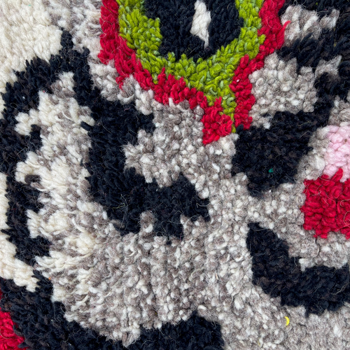 PO! Paris Nathalie Lete Woven & Knotted "Animal Rug Minnie" Cat Rug/Tapestry