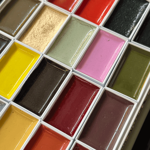 Autumn Japanese Gansai Watercolor Set