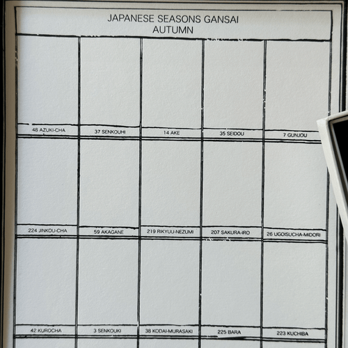 Autumn Japanese Gansai Watercolor Set