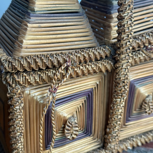 19th-Century French Folk Art Basket