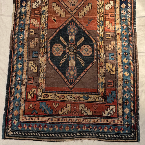 3'5" x 11'11" Antique Caucasian Runner