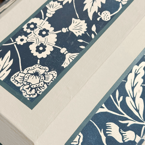 Antoinette Poisson Large Wedding Box in Indienne Indigo" No. 30C