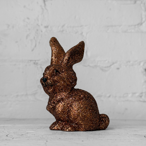 Ino Schaller Small Glitter Bunny in Brown
