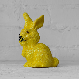 Ino Schaller Small Glitter Bunny in Yellow