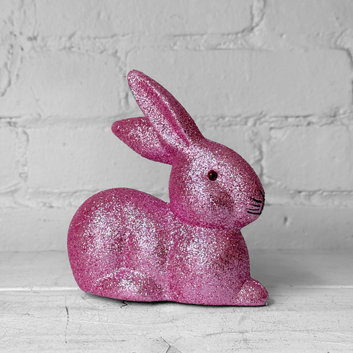 Ino Schaller Lying Glitter Bunny in Lilac