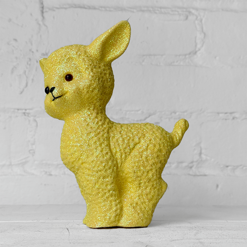 Ino Schaller Smiley Glitter Sheep in Yellow