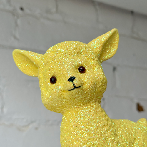 Ino Schaller Smiley Glitter Sheep in Yellow