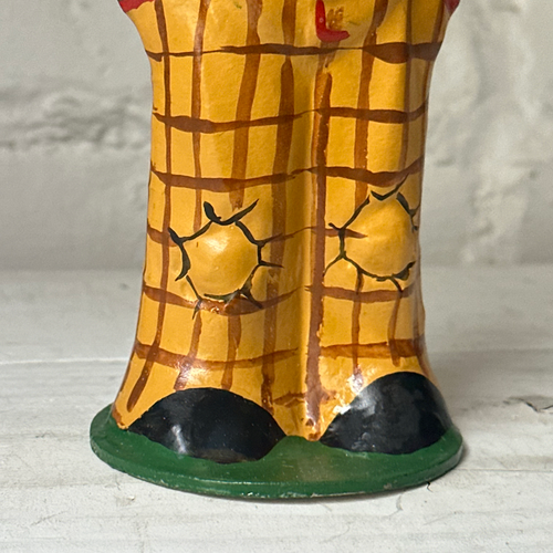 Nostalgic Papier Mâché Rabbit Candy Box in Plaid Pants
