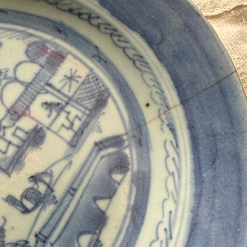 18th-century Delft Plate (#608)