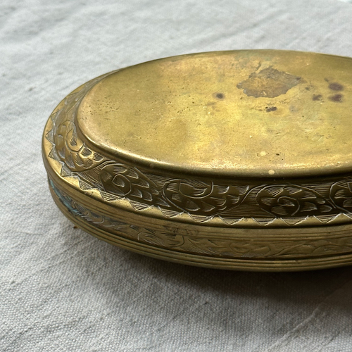 18th-century Dutch Brass Tobacco Box