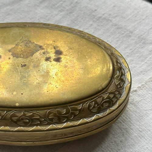 18th-century Dutch Brass Tobacco Box