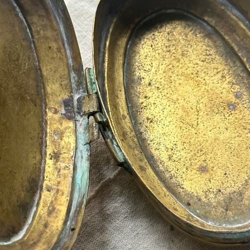 18th-century Dutch Brass Tobacco Box