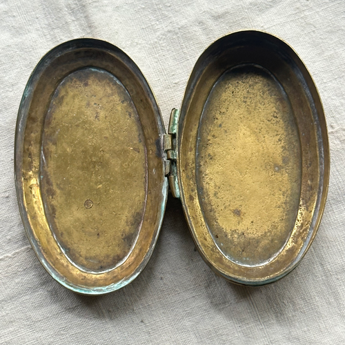 18th-century Dutch Brass Tobacco Box