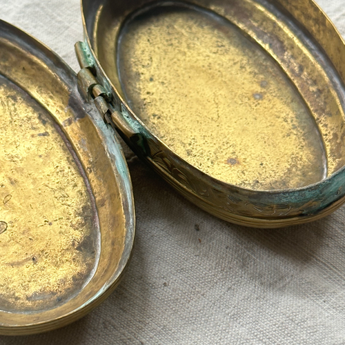 18th-century Dutch Brass Tobacco Box