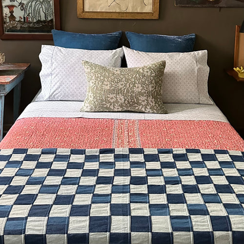 Custom Indigo Bedcover